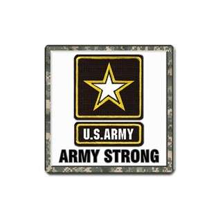 Square Magnet of U.S. Army Strong Camouflage  Carsons Collectibles 