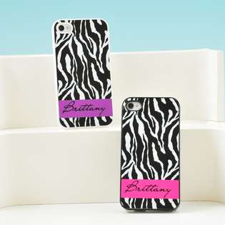 CathyConcepts Exclusive Gifts and Favors White Zebra Print iPhone Case 