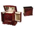 Jewelry Adviser Gifts Cherry Three Drawer Musical Jewelry Box