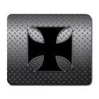 Carsons Collectibles Large Mousepad of Iron Cross with Diamond Plate