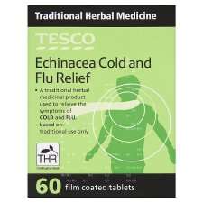 Tesco Echinacea Cold And Flu Tablets 60S   Groceries   Tesco 