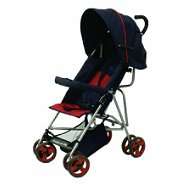 Dream on Me Large Canopy Single Baby Stroller, Red 