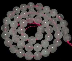 Rock Crystal Rose Quartz Round Gemstone Loose Beads 8mm  
