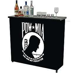 Deluxe Metal Portable Bar Table w/ Carrying Case  Trademark Computers 