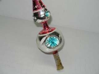 ANTIQUE VINTAGE GLASS CHRISTMAS TREE TOPPER  