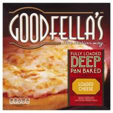 Goodfellas Deep Pan Baked Loaded Cheese 417G   Groceries   Tesco 