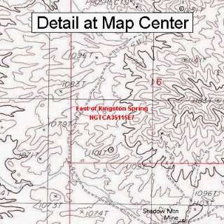USGS Topographic Quadrangle Map   East of Kingston Spring, California 