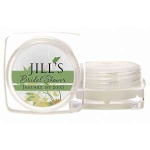 Wedding Favors Green Falling Leaves Design Personalized Large Lip Balm 