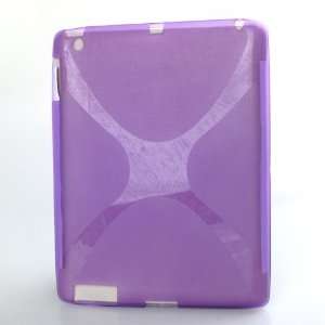   IPS124 Flexible TPU Skin for iPad 2 PC Tablet Purple