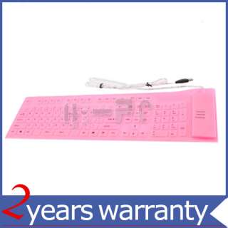 K109 Keys Pink Soft Wired Keyboard For USB Laptop / Notebook 61inches 