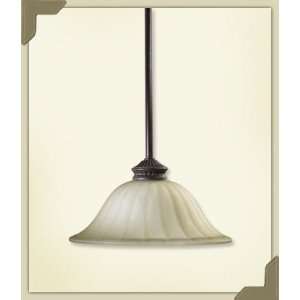 Quorum 6805 13 44 Hathaway 1 Light Pendant, Toasted Sienna Finish with 