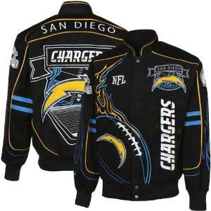  NFL San Diego Chargers On Fire Jacket