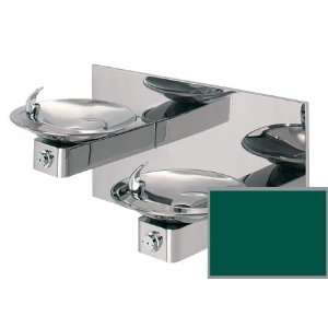 Green Hi Lo barrier free, dual high polished stainless steel drinking 