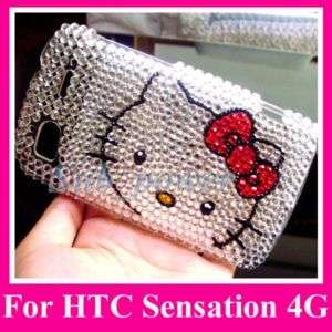 Hello Kitty Bling Case Cover HTC Sensation 4G z710e FS  