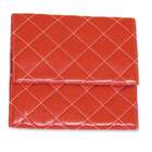 goldia Chic 8x8 Red w/Ivory Stitched Quilted Travel Bag