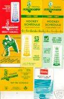 1984 85 Toledo Goaldiggers Hockey Pocket Schedule IHL  