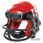 AWMA ProForce Lightning Helmet with Faceguard   Red/Black   Large