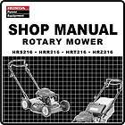 Honda HRR216 HRS216 HRT216 HRZ216 Mower Service Repair Manual 