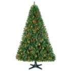  Smith 6.5ft Sherwood Christmas Tree With Multi color Clear Lights