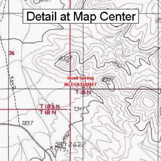 USGS Topographic Quadrangle Map   Quail Spring, California (Folded 