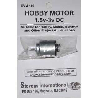 Stevens Motors 1.5 to 3v DC Small Electric Motor (Round Can) at  