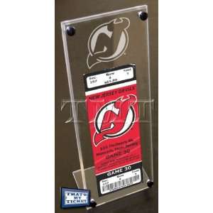 New Jersey Devils Engraved Ticket Stand