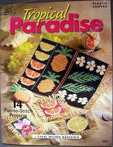 Tropical Paradise PLASTIC CANVAS Pattern Project Book  