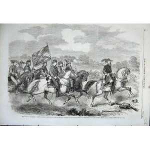   1862 Civil War America General Stuart Cavalry Horses
