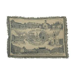  Historic Mount Holly New Jersey Afghan Blanket Throw