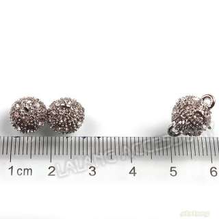   Rhinestone Tips Strong Magnetic Clasps Jewelry Finding 15mm  
