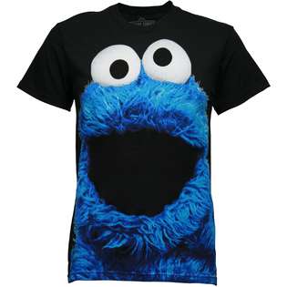 Mad Engine Sesame Street Big Photo Cookie Monster Mens T Shirt at 