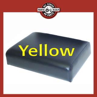 Yellow Vinyl Seat Cushion For John Deere Tractors  