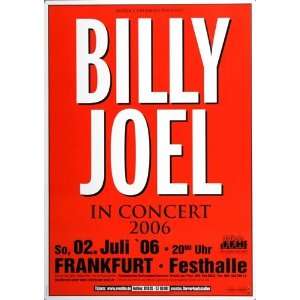 Billy Joel   Gardens 2006   CONCERT   POSTER from GERMANY 