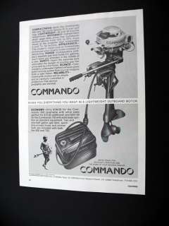 Commando 500 & 750 Outboard Motor 1970 print Ad  