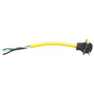   Pigtail Power Cord 30 Amp Male to Bare Wire Cord, 18 Inch 