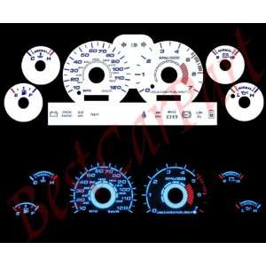  94 98 Ford Mustang V6 WHITE FACE GLOW GAUGES