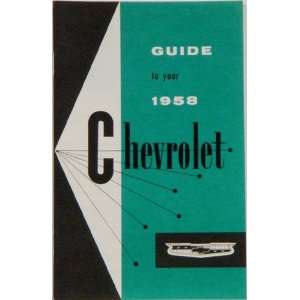  Chevy Owners Manual, 1958 Automotive