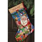 santa stocking counted cross stitch kit 18 long 14 count
