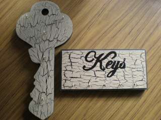 Key Holder OR Key Shaped Key Holder Primitive (Rustic) Wood  