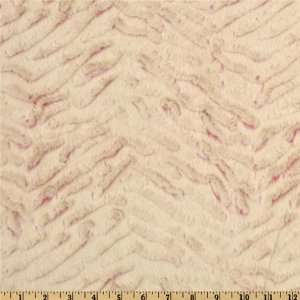  60 Wide Minky Frosted Zebra Cuddle Coral Fabric By The 