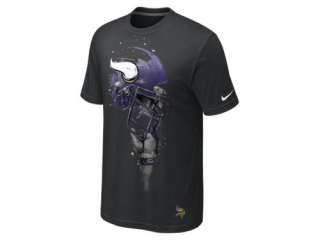  Nike Helmet Tri Blend (NFL Vikings) Mens T Shirt
