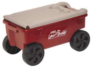 Lawn Buddy Rolling Garden Planter Cart w/ Seat  