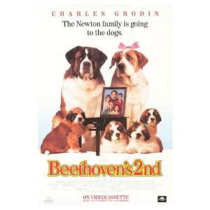  Beethovens Second Movie Poster, 26.5 x 39.5 (1993 