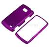   Purple Clip On Rubberize Hard Skin Case Cover For LG Ally VS740  