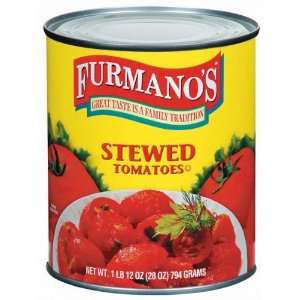 Furmanos Stewed Tomatoes   12 Pack Grocery & Gourmet Food