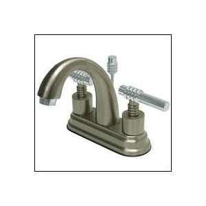 Brass Milano KS8617ML Twin Brass Handle Lavatory Faucet 4 inch Center 