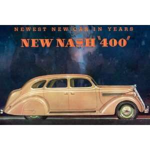 NEWEST NEW CAR IN YEARS NEW NASH 400 VINTAGE POSTER REPRO  