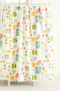 UrbanOutfitters  Owls and Acorns Shower Curtain