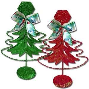  Cars 8 Metal Christmas Tree With Glitter Case Pack 48 