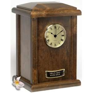  Chestnut Clock Tower Wood Cremation Urn